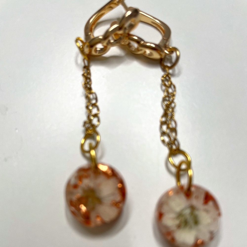 New collection Drye flowers earrings